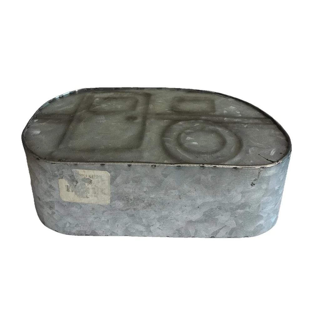 Galvanized Metal Camper‎ Trailer Planter Utensil Holder Farmhouse Rustic Decor
